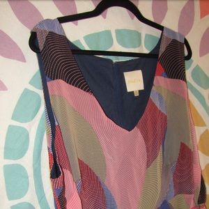 Multi-colored A-Line Dress